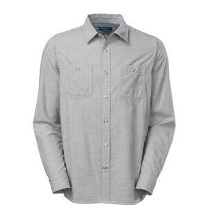 THE NORTH FACE Montgomery Long Sleeve‎ Button Up Shirt Mens Medium Gray